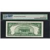 Image 2 : 1934C $5 Federal Reserve Note Boston Fr.1959-A PMG Choice About Uncirculated 58E