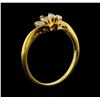 Image 4 : 14KT Yellow Gold 0.40 ctw Diamond Ring