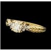 Image 2 : 14KT Yellow Gold 0.78 ctw Diamond Ring