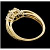 Image 3 : 14KT Yellow Gold 0.78 ctw Diamond Ring