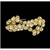 Image 1 : 18KT Yellow Gold 1.50 ctw Diamond Brooch