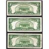 Image 2 : Lot of (3) 1934D $5 Silver Certificate Notes