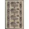 Image 1 : Uncut Sheet of $10 Canal Bank New Orleans Obsolete Notes