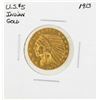 Image 1 : 1913 $5 Indian Head Half Eagle Gold Coin
