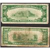 Image 2 : 1929 $10 Houston CH#12055 & $20 Dallas CH# 12186 National Currency Notes