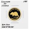 Image 1 : 1984 Singapore 25 Singold Year of the Rat Gold Coin