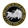 Image 1 : .999 Silver Sam's Town Las Vegas Nevada $10 Casino Limited Edition Gaming Token