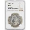 Image 1 : 1883-S $1 Morgan Silver Dollar Coin NGC MS61