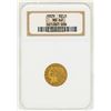 Image 1 : 1929 $2 1/2 Indian Head Quarter Eagle Gold Coin NGC MS62