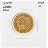 Image 1 : 1909-D $5 Indian Head Half Eagle Gold Coin