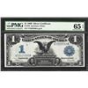 Image 1 : 1899 $1 Black Eagle Silver Certificate Note Fr.236 PMG Gem Uncirculated 65EPQ