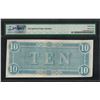 Image 2 : 1864 $10 Confederate States of America Note T-68 PMG Choice Uncirculated 63EPQ