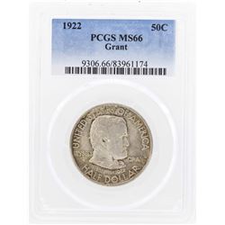 1922 Grant Memorial Commemorative Half Dollar Coin PCGS MS66