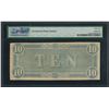 Image 2 : 1864 $10 Confederate States of America Note T-68 PMG About Uncirculated 53EPQ