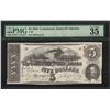 Image 1 : 1863 $5 Confederate State of America Note T-60 PMG Choice Very Fine 35