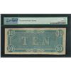 Image 2 : 1864 $10 Confederate States of America Note T-68 PMG Very Fine 30EPQ