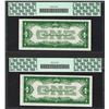 Image 2 : (2) Consecutive 1928A $1 Funnyback Silver Certificate Notes PCGS Gem New 65PPQ