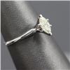 Image 3 : 14KT White Gold 0.52 ctw Natural Marquise Diamond Solitaire Engagement Wedding R