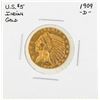 Image 1 : 1909-D $5 Indian Head Half Eagle Gold Coin