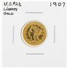 Image 1 : 1907 $2 1/2 Liberty Head Quarter Eagle Gold Coin