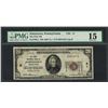 Image 1 : 1929 $20 National Currency Note Johnstown, Pennsylvania CH# 51 PMG Choice Fine 1