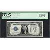 Image 1 : 1928A $1 Funnyback Silver Certificate Note Fr.1601 PCGS Very Choice New 64PPQ