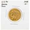 Image 1 : 1909-D $5 Indian Head Half Eagle Gold Coin