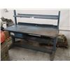 Image 2 : Heavy Duty Steel Table, Overall: 72" x 36" x 58"