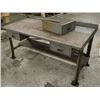 Image 1 : Heavy Duty Steel Table, Overall: 72" x 34" x 36"