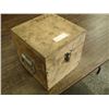 Image 2 : 9" x 9" x 9" Wooden Storage Box with Handles/Locking Latch