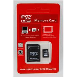 NEW 32GB MICRO SC CARD WITH ADAPTOR