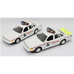 PAIR OF DIECAST RCMP CROWN VICTORIAS, SCALE 1:24