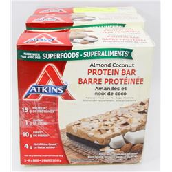LOT OF 5 ATKINS ALMOND COCONUT PROTEIN BARS
