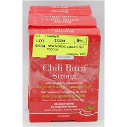 LOT OF 5 NEW NORDIC CHILI BURN STRONG WEIGHT