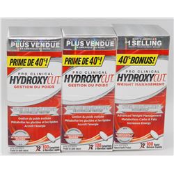 LOT OF 3 HYDROXYCUT WEIGHT MANAGEMENT PILLS