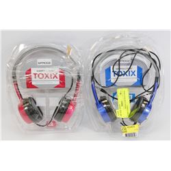 2 SETS OF IFROGZ EAR POLLUTION TOXIX STEREO