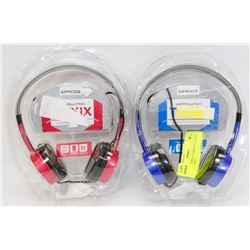 2 SETS OF IFROGZ EAR POLLUTION TOXIX STEREO