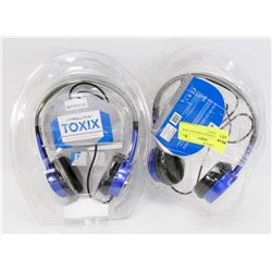 2 SETS OF IFROGZ EAR POLLUTION TOXIX STEREO
