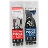 Image 1 : 2 PAIRS OF IFROGZ PLUGZ EAR POLLUTION EARPHONES