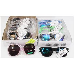 LOT OF 2 NEW CASES OF KIDS-YOUTH SUNGLASSES ( MISC