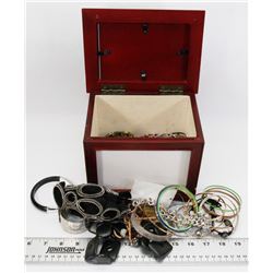 PHOTO FRAME JEWELRY BOX WITH CONTENTS
