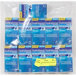 LOT OF 9 HYDRASENSE GEL DROPS DRY EYES