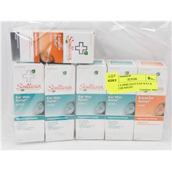 LOT OF 6 SIMILASAN EAR WAX & EAR ACHE RELIEF