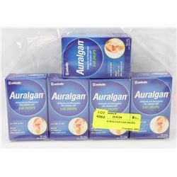 LOT OF 5 AURALGAN EAR DROPS