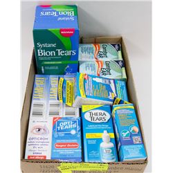 SMALL FLAT OF ASSORTED EAR & EYE DROPS