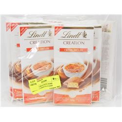 13 LINDT CREATIONS CREME BRUELEE CHOCOLATE BARS