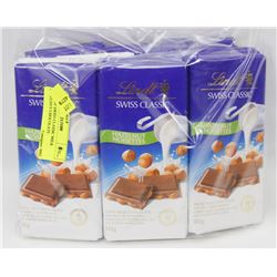 16 LINDT SWISS CLASSIC MILK HAZELNUT CHOCOLATE