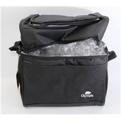 NEW OLYMPIA INSULATED 2 COMPARTMENT LUNCH BAG