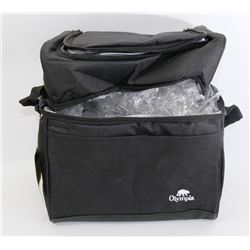 NEW OLYMPIA INSULATED 2 COMPARTMENT LUNCH BAG