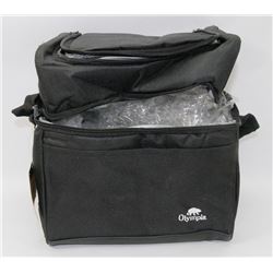 NEW OLYMPIA INSULATED 2 COMPARTMENT LUNCH BAG